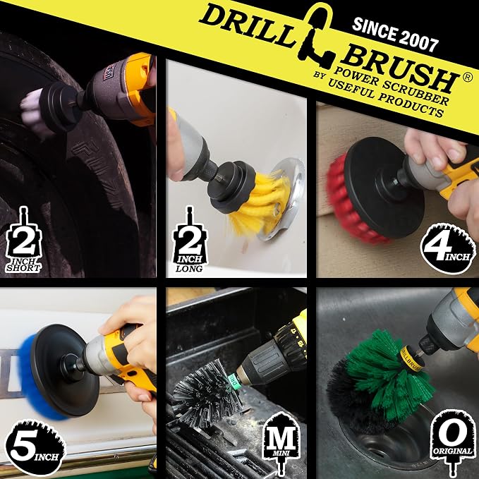 Variety Multi-Pack Drill Brush Attachments - Image 2