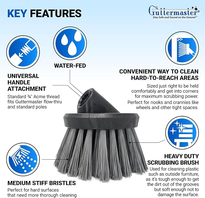 Guttermaster GM-314P Grey 4.5 Inch Diameter Round Medium Stiff Flow Through - Image 5