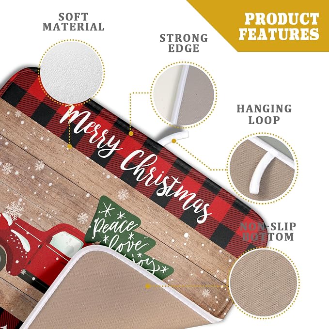 Christmas Dish Drying Mat 16 x 18 Inch - Image 4
