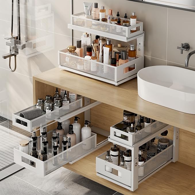 2 Pack 18.5IN-Depth Under Sink Organizer - Image 7