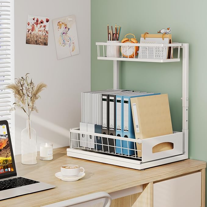 Under Sink Organizer and Storage, Height Adjustable Cabinet Organizer - Image 7
