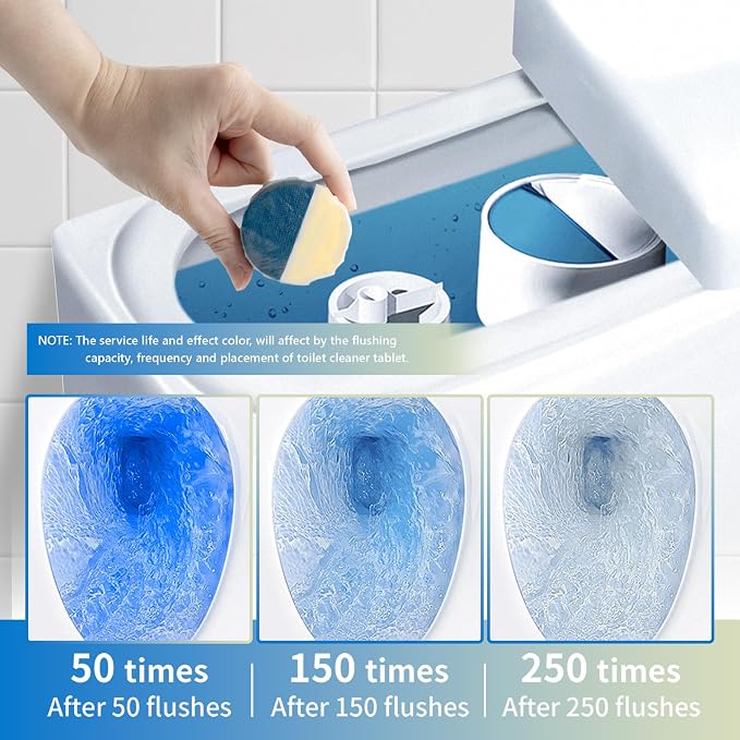 Toilet Bowl Cleaner Tablets, Automatic Toilet Bowl Cleaners, Long-Lasting - Image 5