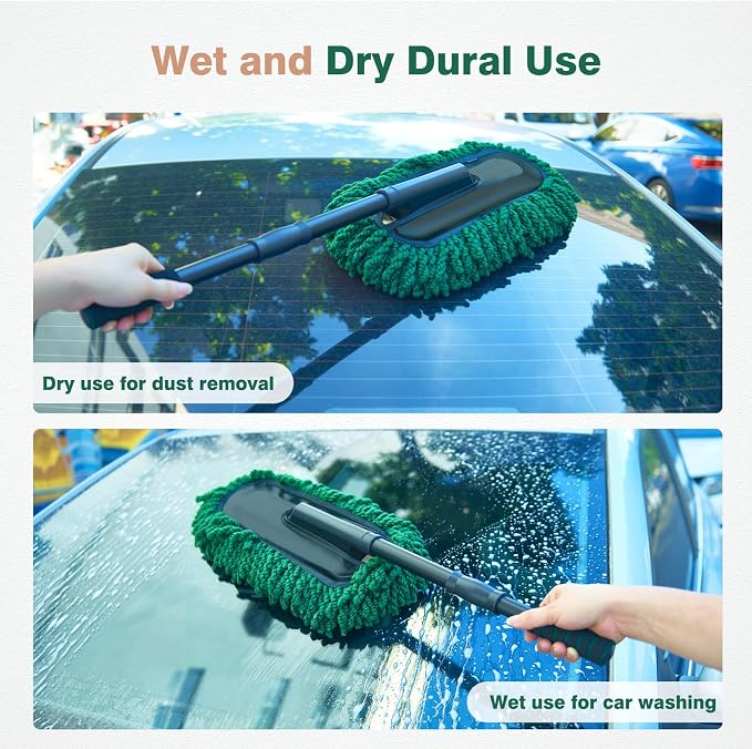 FLORICH Large Microfiber Car Duster Kit, Extendable Car Duster Exterior Scratch - Image 9