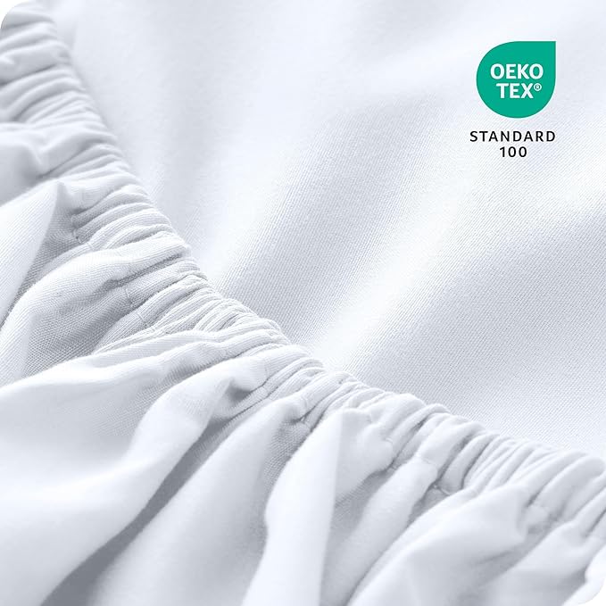 Bare Home 5-Pack Fitted Bottom Ultra-Soft Sheets King - Premium 1800 Ultra-Soft Wrinkle Resistant Microfiber - Deep Pocket (King, White)