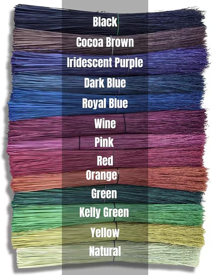 Broomcorn 16" 1/2 lb Bundles, Rainbow Broom Corn, Broom Straw, Broom Corn by Unknown
