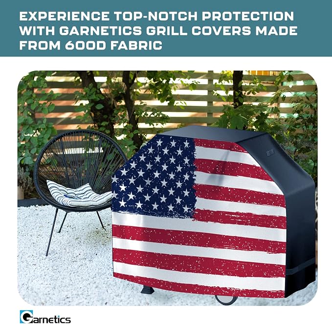 US Flag 72 Inch Waterproof BBQ Grill Cover - Image 5