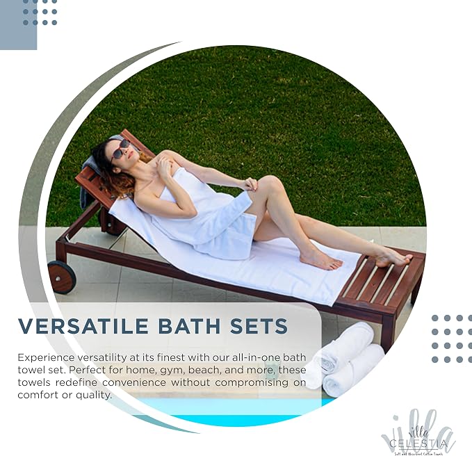 100% Cotton Bath Towel Set of 18-4 Bath Towels, 6 Hand Towels, 8 Wash Cloths - Image 7