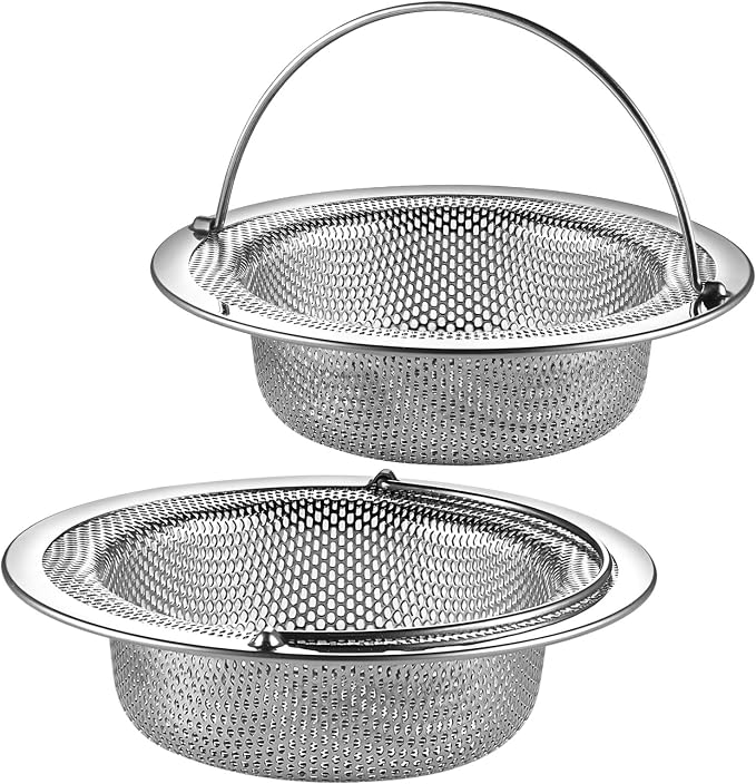 2 Pack Upgrade Kitchen Sink Strainer by JULUJU