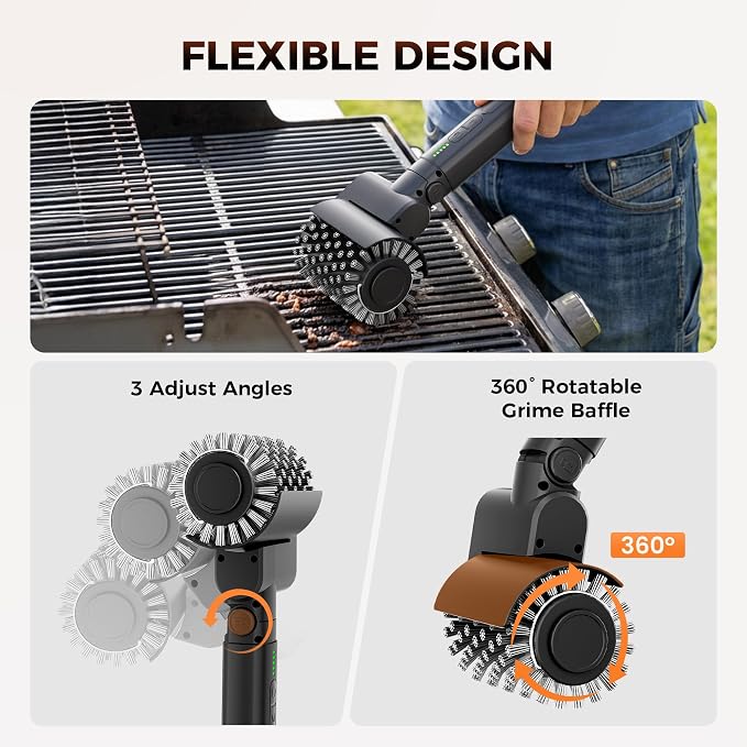 Leebein Electric Grill Brush for Outdoor, 2026 Upgraded BBQ Grill Cleaner - Image 4