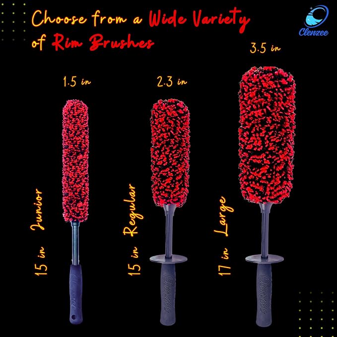 Large Microfiber Wheel Brush for SUVs, RVs & Trucks | Soft Non-Metallic Rim - Image 4