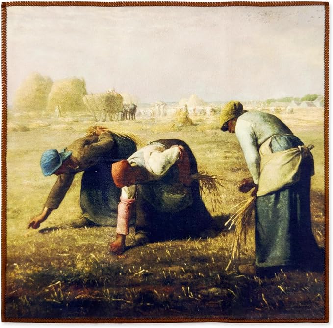 Large Microfiber Cleaning Cloths – Classic Art “Gleaners” Design, Premium Lens - Image 3