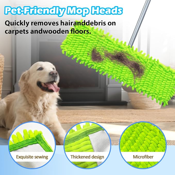 4PCS 16'' Microfiber Dust Mop Pads Compatible - Image 3