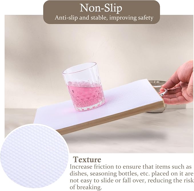 Cabinet Shelf Liner 11 Inch Wide X 20 Ft Non-Slip Kitchen Drawer Liners - Image 3