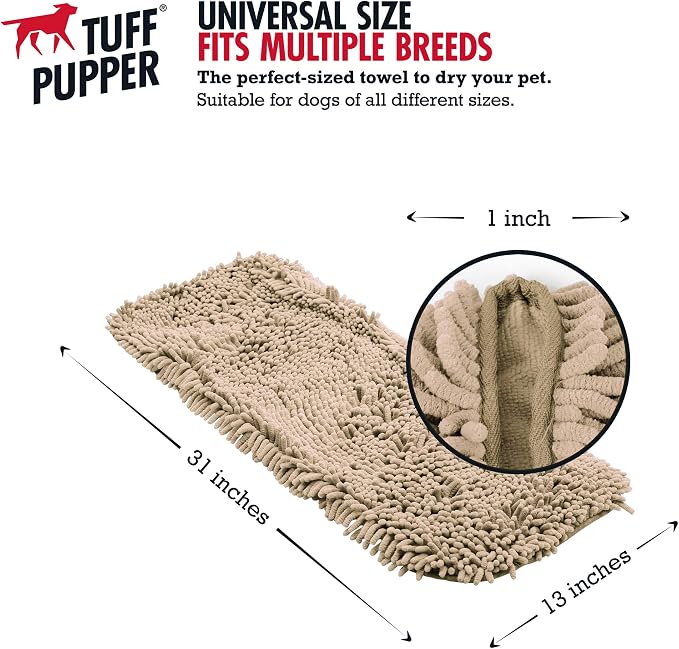 Tuff Pupper Quick Dry Towel for Dogs | Ultra Absorbent Microfiber Shammy | - Image 3