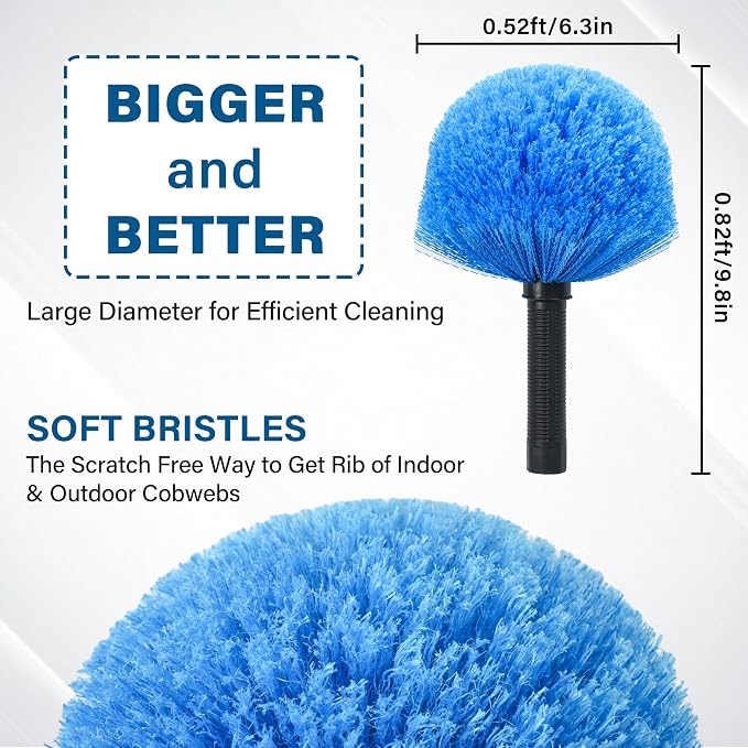 Cobweb Duster Head Brush, Spider Web Brush - Image 2