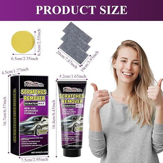 Nano Sparkle Cloth Car Scratch Remover Set, Magic Nano Sparkle Cleaning Cloth - Image 2