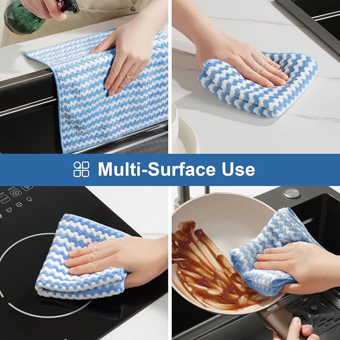JOYMOOP 108 Packs Microfiber Cleaning Cloths, Lint-Free Cleaning Rags, Super - Image 9