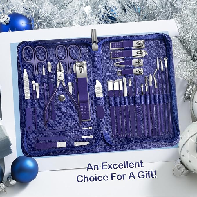 Manicure Set 30 in 1 Nail Clippers Set, Nail Manicure Kit - Image 7