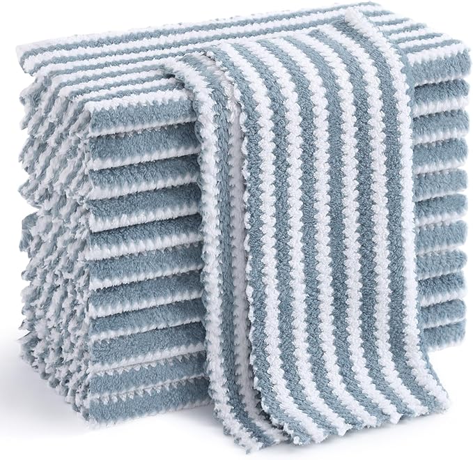 Homaxy 12 Pack Kitchen Dish Cloths, Ultra Soft and Absorbent Dish Towels by Homaxy