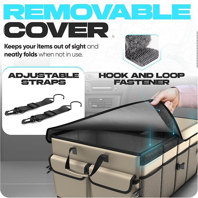 FORTEM Trunk Organizer For SUV Car Trunk Organizer, Foldable Storage, Car - Image 5