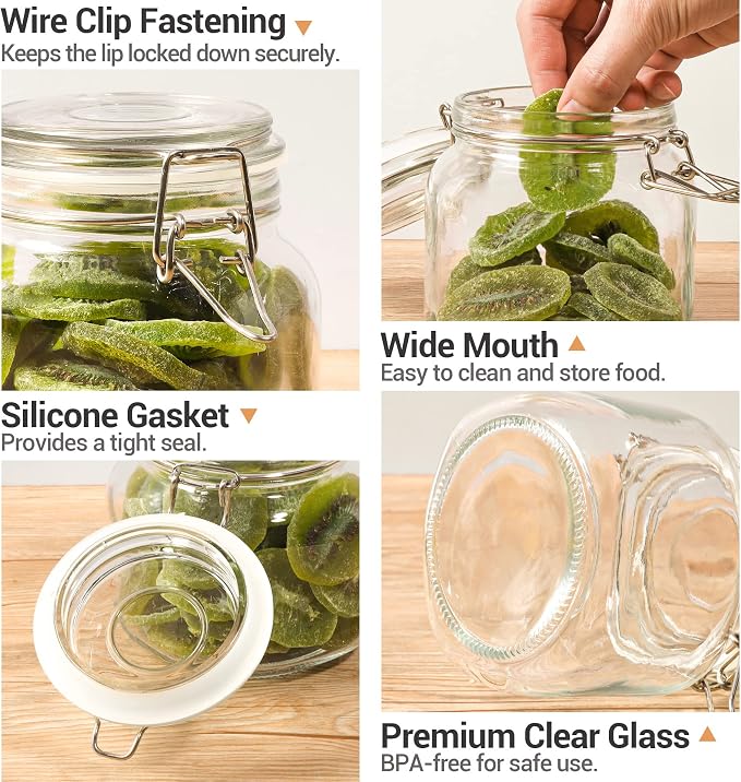ComSaf Airtight Glass Canister Set of 3 - Image 5