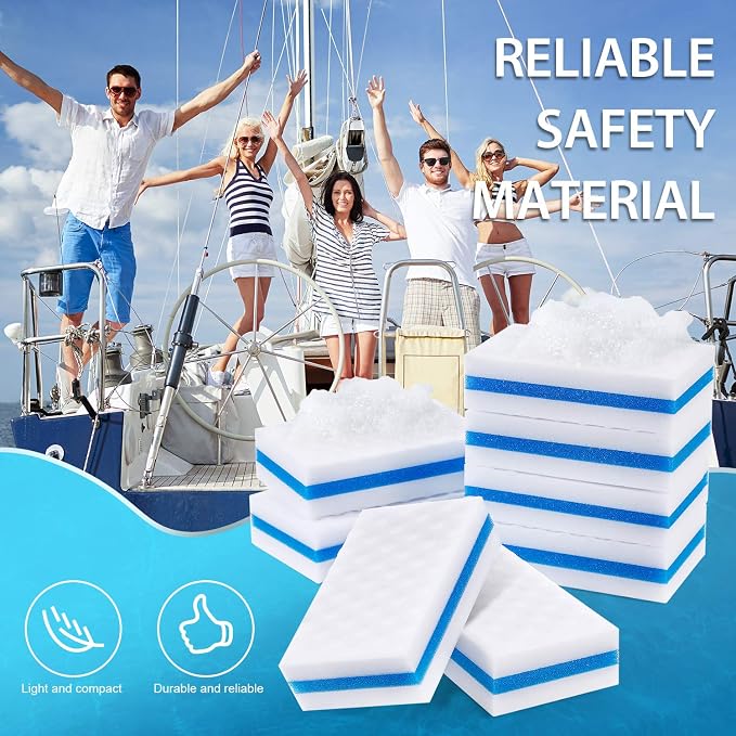 Outus 8 Pack Boat Erasers for Cleaning Magic Scuff Sponge Boating Erasers - Image 7