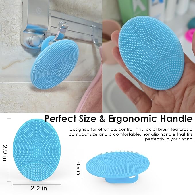 4 Pack INNERNEED Silicone Face Scrubber - Image 3