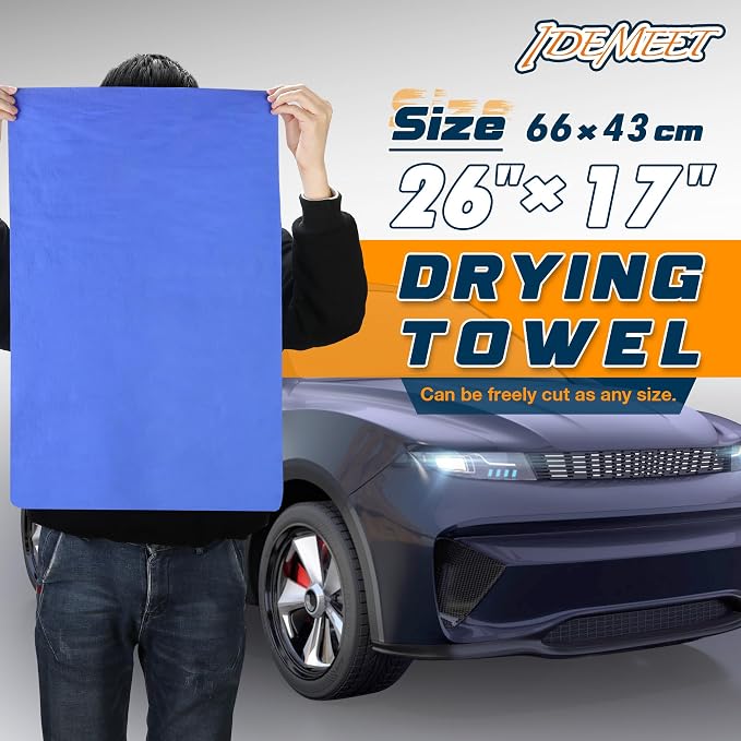 Premium Absorbent Car Drying Towel, 2 Pack 26''x17'' Super Soft Shammy Towel - Image 5