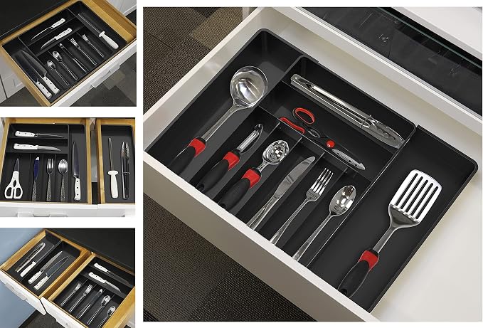 Simple Houseware Expandable Kitchen Drawer Flatware Organizer - Image 5