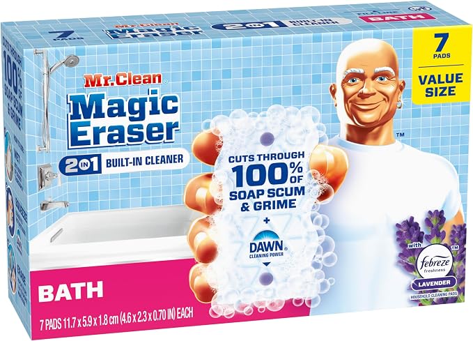 Mr. Clean Magic Eraser Sponge, Bathroom Cleaner, Shower Cleaner, Tub Cleaner - Image 12