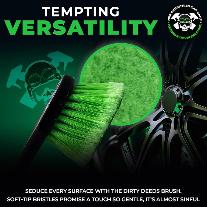 Dirty Deeds Wheel & Exterior Car Cleaning Brush | Soft Bristle Scrubber | Safe - Image 3