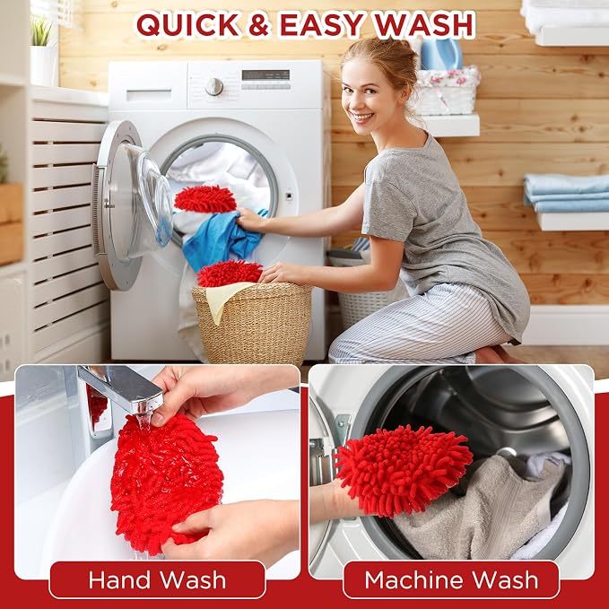 Baderke 6 Pack Chenille Mop Heads Replacements Compatible - Image 6