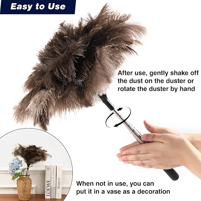 Soarer Extendable Ostrich Feather Duster - Image 5