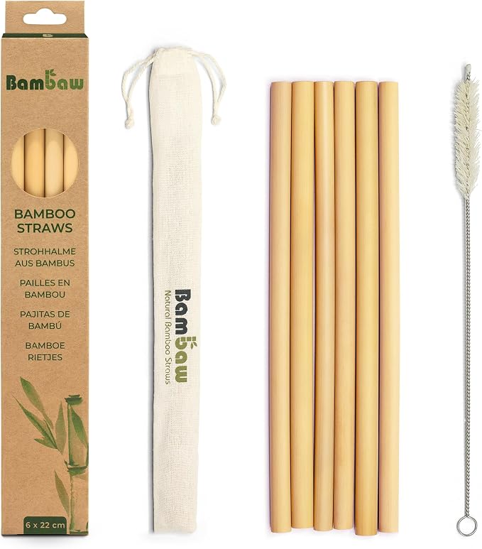 Bambaw Reusable Bamboo Straws by Bambaw