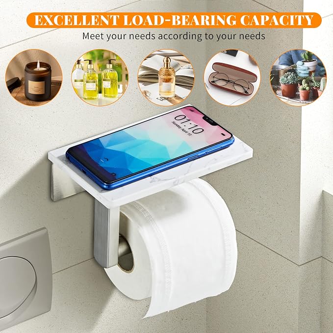 Brushed Nickel Toilet Paper Holder - Image 5