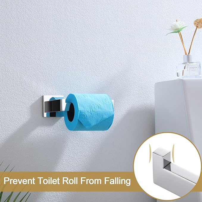 KOKOSIRI Toilet Paper Holder Chrome Toilet Roll Holder - Image 5