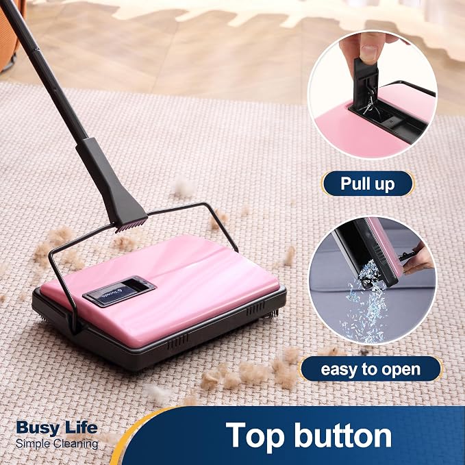 Yocada Manual Carpet Sweeper Cleaner Household Sweeper - Image 4