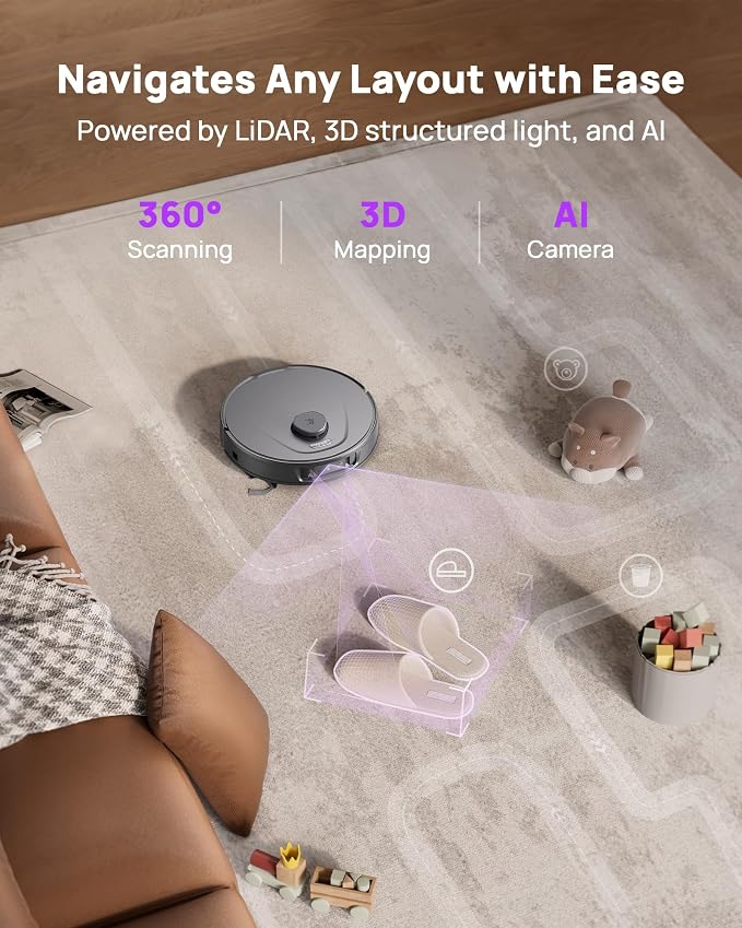 3i P10 Ultra Robot Vacuum and Mop Combo, Extendable Pad - Image 6