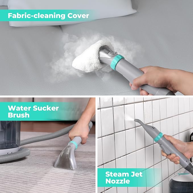 HAUSHOF Steam Portable Carpet and Upholstery Cleaner, Deep Couch Cleaner Machine - Image 6