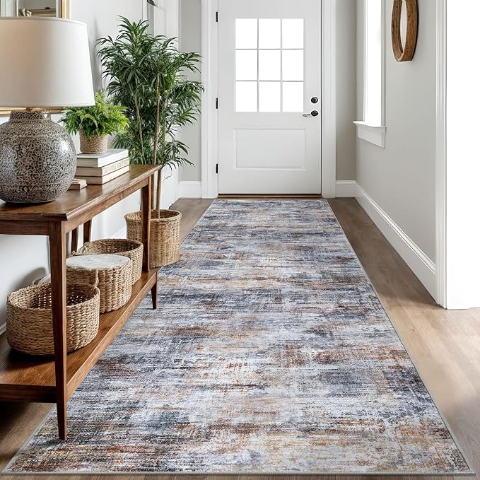 IOHOUZE Abstract Runner Rug 3x10 Ft Washable Runners by iOhouze