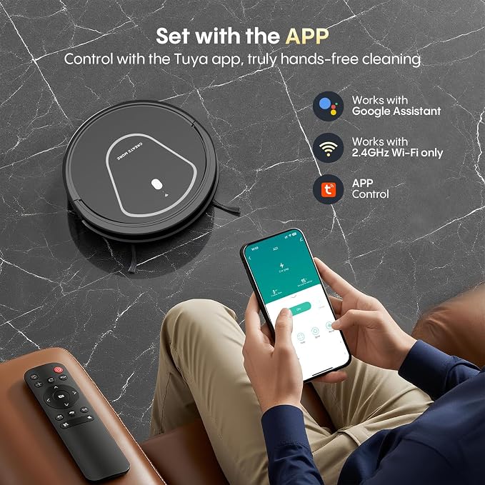 Bagotte Robot Vacuum and Mop Combo, 3 in 1 Vacuum Robot - Image 7
