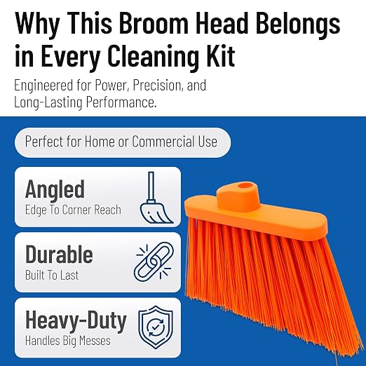 SPARTA Plastic Broom Head, Un-Flagged - Image 3