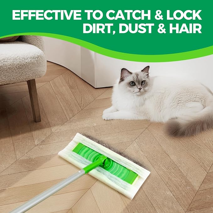 Dry Sweeping Cloths Mop Refills Disposable Sweeping Cloths Floor Dust Refills - Image 4