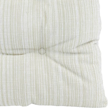 Klear Vu Gripper Overstuffed Universal Non-Slip Dining Chair Cushions for Kitchen Decor or Office Use, U-Shaped Skid-Proof Seat Pad, 17x17 Inches, 2 Count (Pack of 1), Chenille Cream