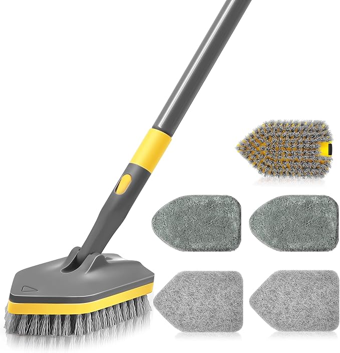 Shower Scrubber with Long Handle by DALIPER