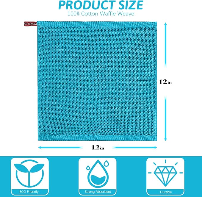 Nialnant 100% Cotton Dish Cloths - Image 2