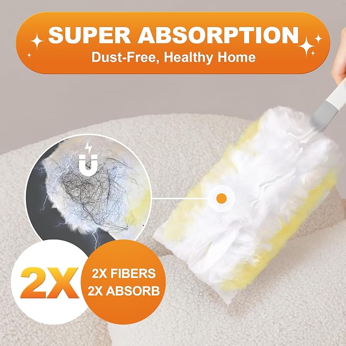 JOYMOOP Disposable Dusters for Cleaning, Heavy Duty Refills - Image 6