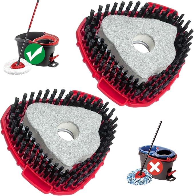 2-Pack Oceda Scrubber Mop Heads by Nuorest