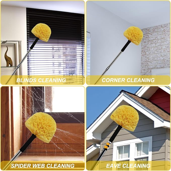 Yellow Twist-On Cobweb Duster Head Brush - Image 6