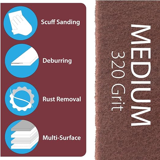 6" x 9" Non-Woven Surface Prep Between Coats Finishing Pads - Image 6